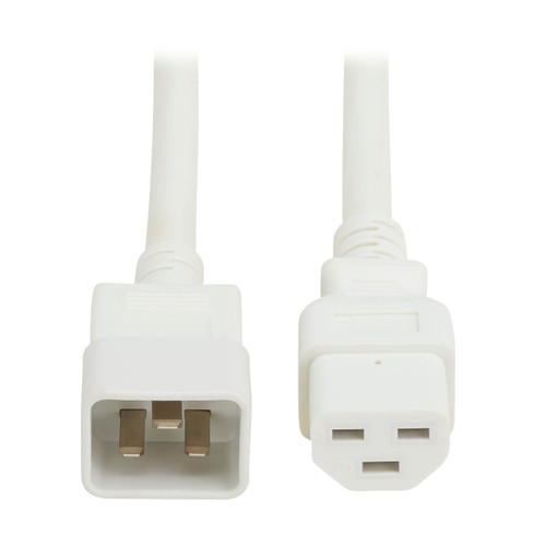 Eaton Tripp Lite P035-003-AWH 20A C20 to C21 Power Cord | 3 ft, White, Heavy-Duty
 | P035-003-AWH