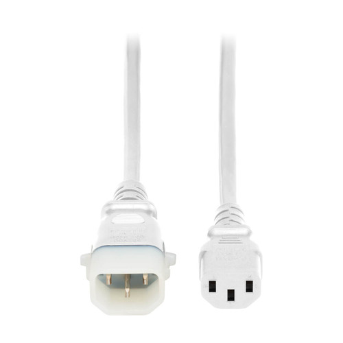 Eaton Tripp Lite P005-E06-AWH-6 6 ft 15A C13 to P-Lock C14 PDU Power Cord | White, 6-Pack
 | P005-E06-AWH-6