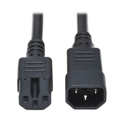 Eaton Tripp Lite P018-002 15A C14 to C15 Heavy-Duty Power Cord | 2 ft. Black
 | P018-002