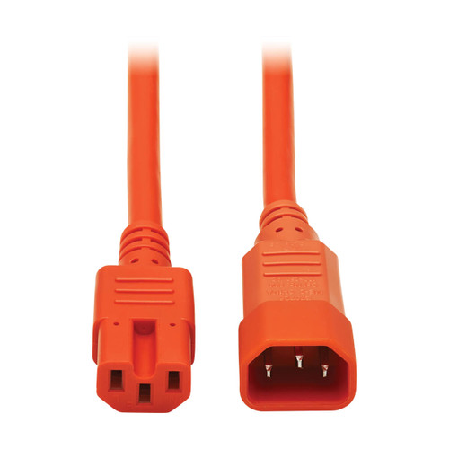 Eaton Tripp Lite P018-006-AOR 15A C14 to C15 Power Cable 6 ft Orange
 | P018-006-AOR