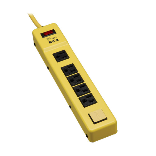 Eaton Tripp Lite TLM626NS 1800W 6-Outlet Power Strip | 6 ft Yellow Metal Housing
 | TLM626NS