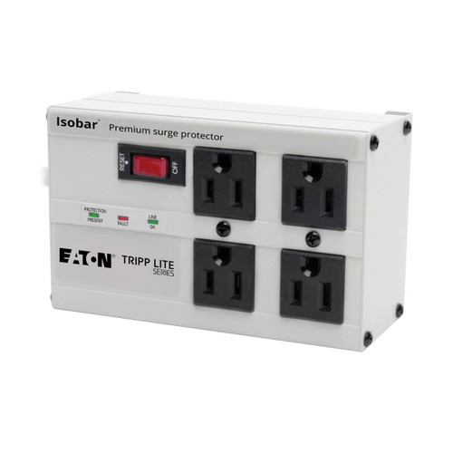 Eaton Tripp Lite ISOBAR4ULTRA 3330 Joules 4-Outlet Surge Protector | 6 ft Cord | Metal Housing
 | ISOBAR4ULTRA