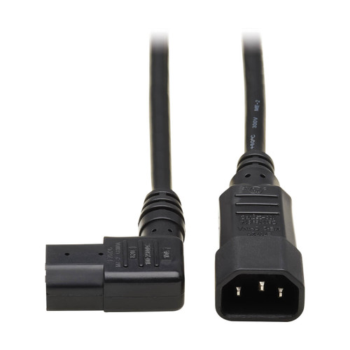 Eaton Tripp Lite P004-002-13RA 2 ft Right-Angle C13 to C14 PDU-Style Power Extension Cord
 | P004-002-13RA