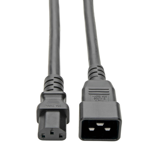 Eaton Tripp Lite P032-003 15A 3 ft C20 to C13 Power Cord | Black
 | P032-003