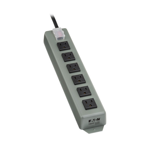 Eaton Tripp Lite 6SP 1800W 6-Outlet Power Strip | 6 ft Cord, Metal Housing
 | 6SP