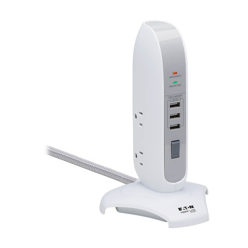 Eaton Tripp Lite TLP66USB 1200 Joules 5-Outlet Surge Protector Tower | White
 | TLP66USB
