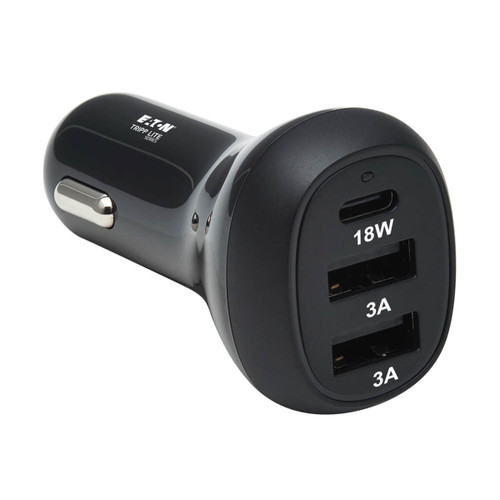 Eaton Tripp Lite U280-C03-36W-1B 36W 3-Port USB Car Charger | Black
 | U280-C03-36W-1B