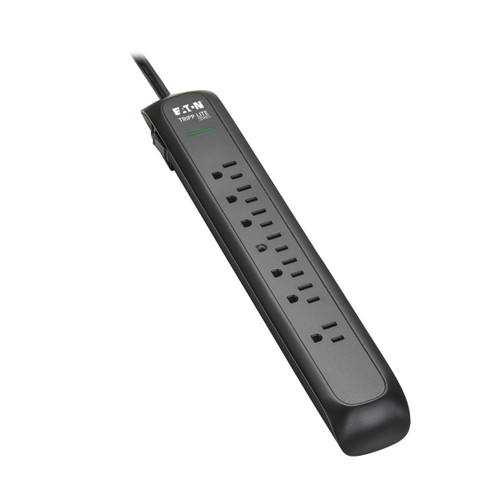 Eaton Tripp Lite TLP76B 1500 Joules 7-Outlet Black Surge Protector
 | TLP76B
