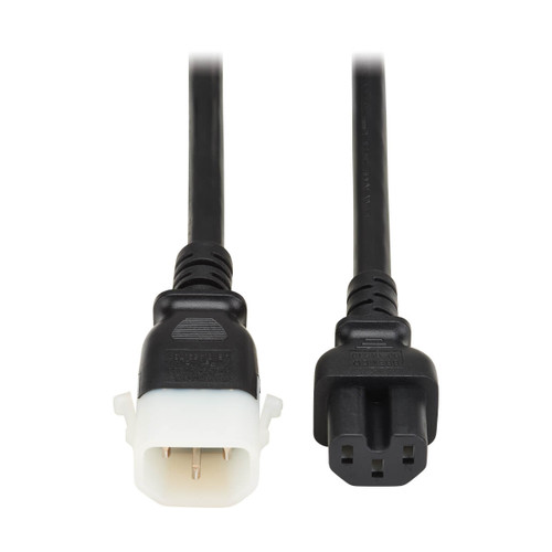 Eaton Tripp Lite P018-E06 15A 6 ft PDU Power Cord | C15 to P-Lock C14 Black
 | P018-E06