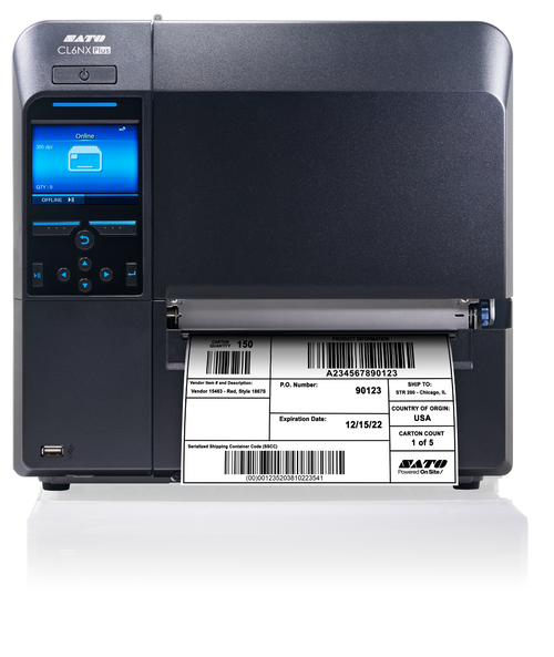 SATO CL6NX Plus Series Thermal Barcode Label Printer