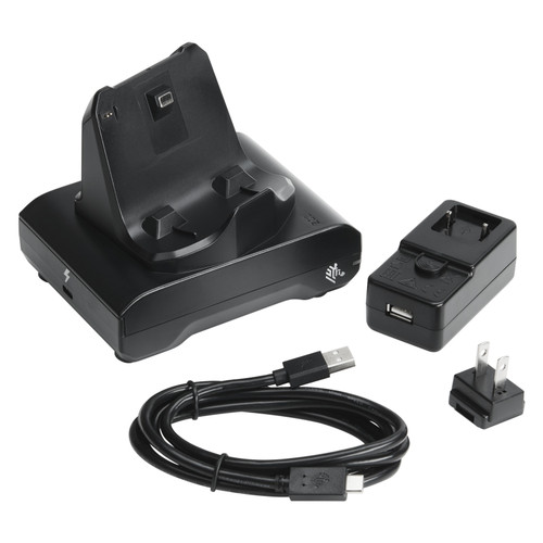 Zebra 1-Slot Docking Cradle Kit for ZQ300 Series Printers (CRD-MPM-1SCHGUS1-01) - Front 01