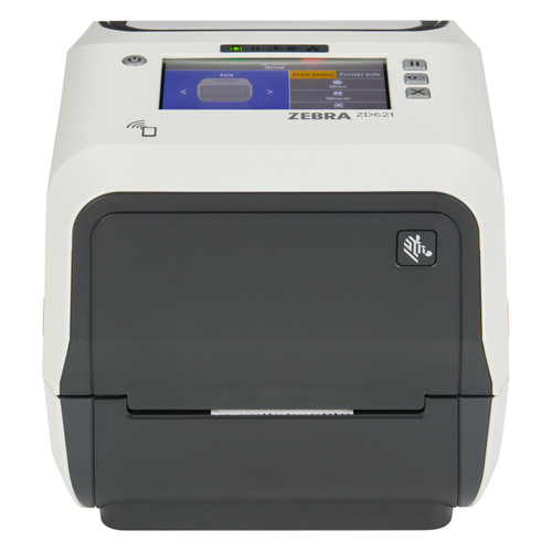 Zebra ZD621T-HC Thermal Transfer Desktop Printer for Healthcare (ZD6AH43-301F00EZ) - Front 01