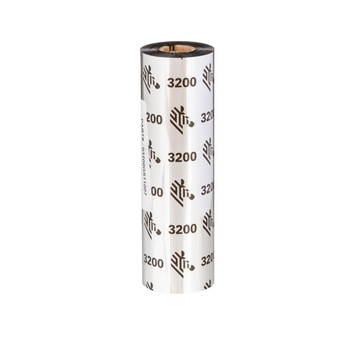 Zebra 2.20" x 243' 3200 Desktop Wax/Resin Ribbon | Case of 12 Rolls | 800132-102-CASE