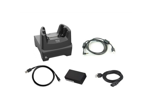 Zebra 1-Slot Charge Communication ShareCradle Kit for RFD40 Sleds & TC21/TC26 Mobile Computers | CRD1S0T-RFD40-TC2X-COM-1R-KIT