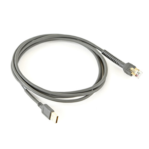 Zebra 7 ft Shielded USB Cable | Series A Connector | CBA-U21-S07ZBR