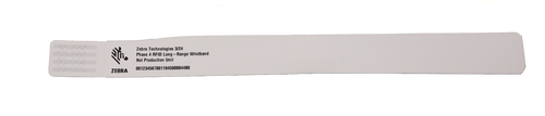 Zebra 1" x 11" Z-Band Direct RFID XR Wristband | For ZD500R Printers | Case of 3 Rolls - 170 Labels per Roll | ZIPRD3018584-CASE