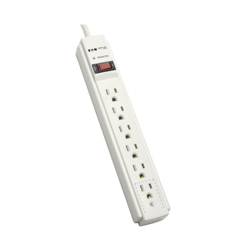 Eaton Tripp Lite TLP606 900 Joules 6-Outlet Gray Surge Protector | TLP606