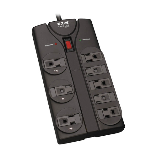 Eaton Tripp Lite TLP808B 1440 Joules 8-Outlet Black Surge Protector | TLP808B