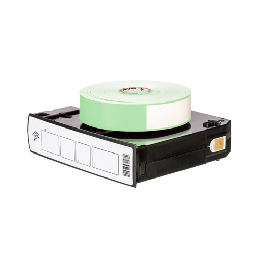 Zebra 1" x 11" Z-Band Direct Green Wristband Cartridge | For Cartridge Printers | 10006995-3K-CASE