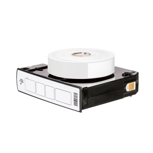Zebra 1.1875" x 11" Z-Band Direct White Wristband Cartridge | For Cartridge Printers | 10006996K-CASE