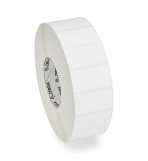 Zebra 1.75" x 0.75" PolyPro 4000D M830 General Purpose RFID Label | For 2.2" OD Mobile Printers | Case of 12 Rolls - 325 Labels per Roll | 10043408-CASE