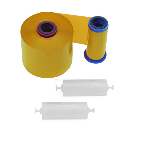 Zebra Mono Metallic Gold Ribbon | For ZXP7 Card Printers | Case of 1 Roll - 5000 Images Per Roll | 800077-716-ROLL