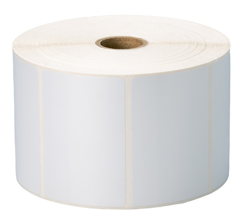 Brother 3" x 2" Thermal Transfer Synthetic Glossy Polyester Labels | For Titan & Desktop Printers | Case of 4 Rolls - 1,440 Labels per Roll | BES1B051076