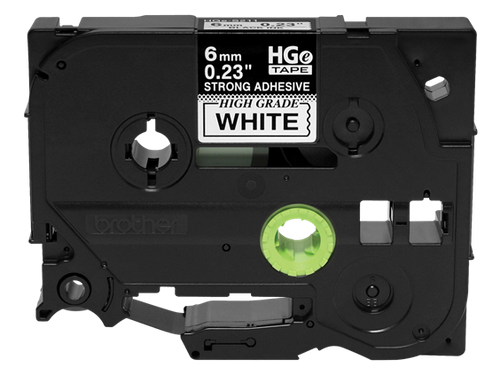 Brother 0.23" x 26.2' Extra-Strength Adhesive Laminated Tape | For P-Touch Printers | Case of 5 Rolls | HGeS2115PK