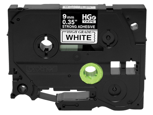 Brother 0.35" x 26.2' Extra-Strength Laminated Label Tape | For P-Touch Printers | Case of 5 Rolls | HGeS2215PK