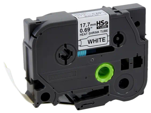 Brother 0.69" x 4.9' Printable Heat Shrink Tubing | For P-Touch Printers | Case of 1 Roll | HSe241