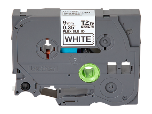 Brother 0.35" x 26.2' Flexible ID Label | For P-Touch Printers | Case of 1 Roll | TZeFX221