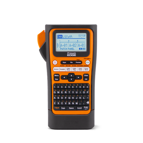 Brother P-Touch Edge 310 Industrial Handheld Labeling Printer | PTE310BTVP/PTE310BTBP