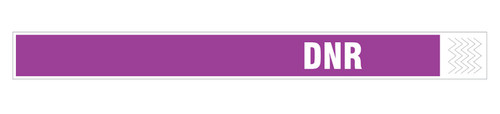 Zebra Tyvek Alert Wristband (Purple - DNR) | Box of 1,000 Wristbands | TY-DNR-PUR