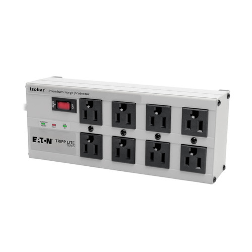 Eaton Tripp Lite ISOBAR825ULTRA 3840 Joules 8-Outlet Surge Protector | 25 ft Cord, Metal Housing | ISOBAR825ULTRA