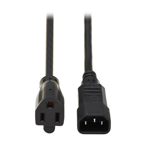 Eaton Tripp Lite P002-002 2 ft NEMA 5-15R to C14 Power Cable Black | P002-002