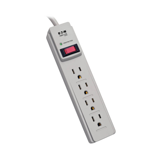 Eaton Tripp Lite TLP404 500 Joules 4-Outlet Surge Protector | 4 ft Cord | TLP404