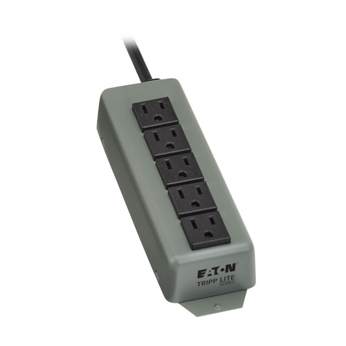 Eaton Tripp Lite 602-15 5-Outlet 15 ft Cord Industrial Power Strip | Switchless Gray | 602-15