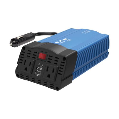 Eaton Tripp Lite PV375USB 375W Power Inverter | 2 AC Outlets | 2 USB Charging Ports | PV375USB