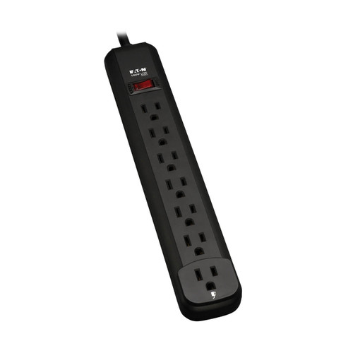 Eaton Tripp Lite PS725B 1800W 7-Outlet Power Strip | 25 ft Cord, Black | PS725B