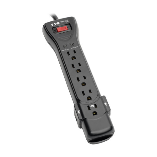 Eaton Tripp Lite SUPER725B 2160 Joules 7-Outlet Surge Protector | 25 ft Cord, Black | SUPER725B