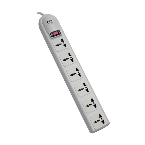 Eaton Tripp Lite SUPER6OMNID 750 Joules 6-Universal Outlet Surge Protector | 1.8M Cord, German/French Plug
 | SUPER6OMNID