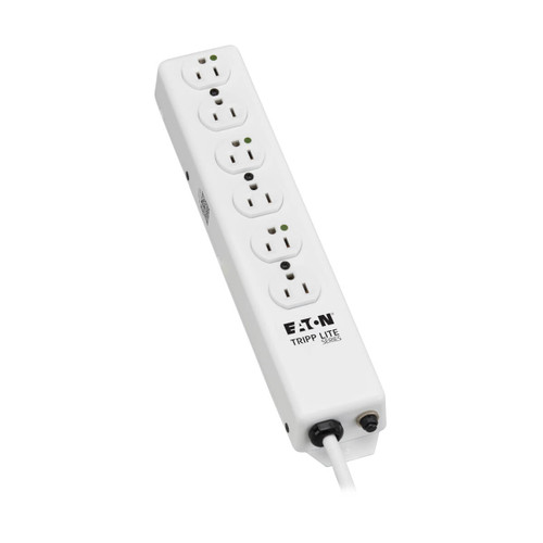 Eaton Tripp Lite PS-602-HG 1800W 6-Outlet Medical-Grade Power Strip | Antimicrobial, 1.5 ft Cord
 | PS-602-HG