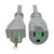 Eaton Tripp Lite P022-006-GY-HG 6 ft Gray Power Extension Cord for Healthcare | P022-006-GY-HG