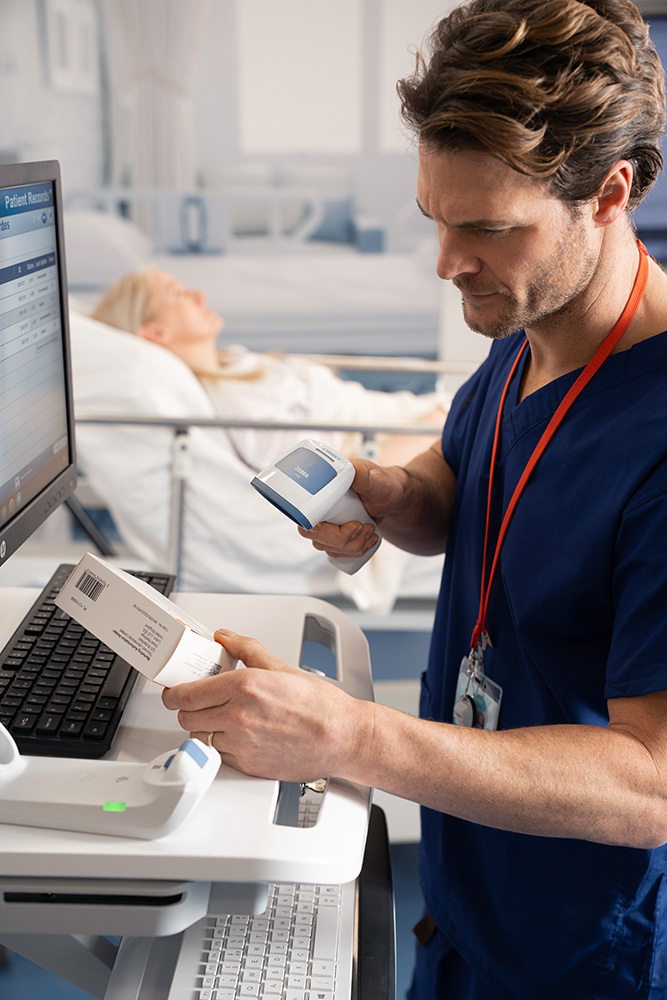 RFID tracking medical supplies in hospital inventory system