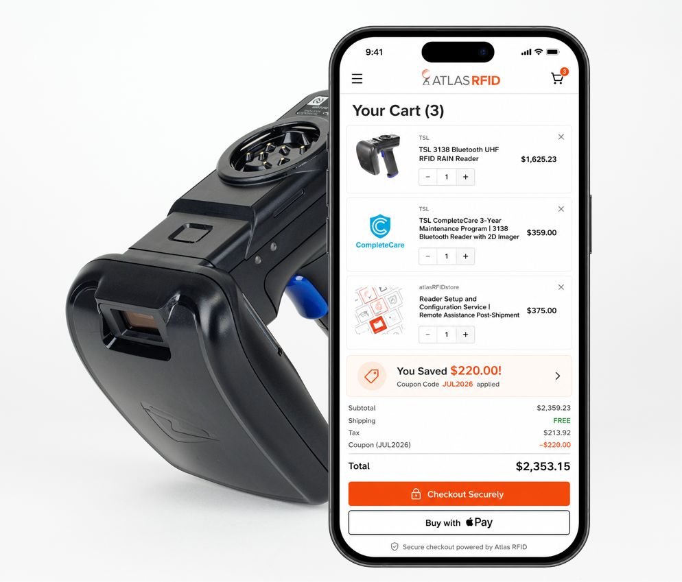 Save up to $220 on your July order at Atlas RFID Store