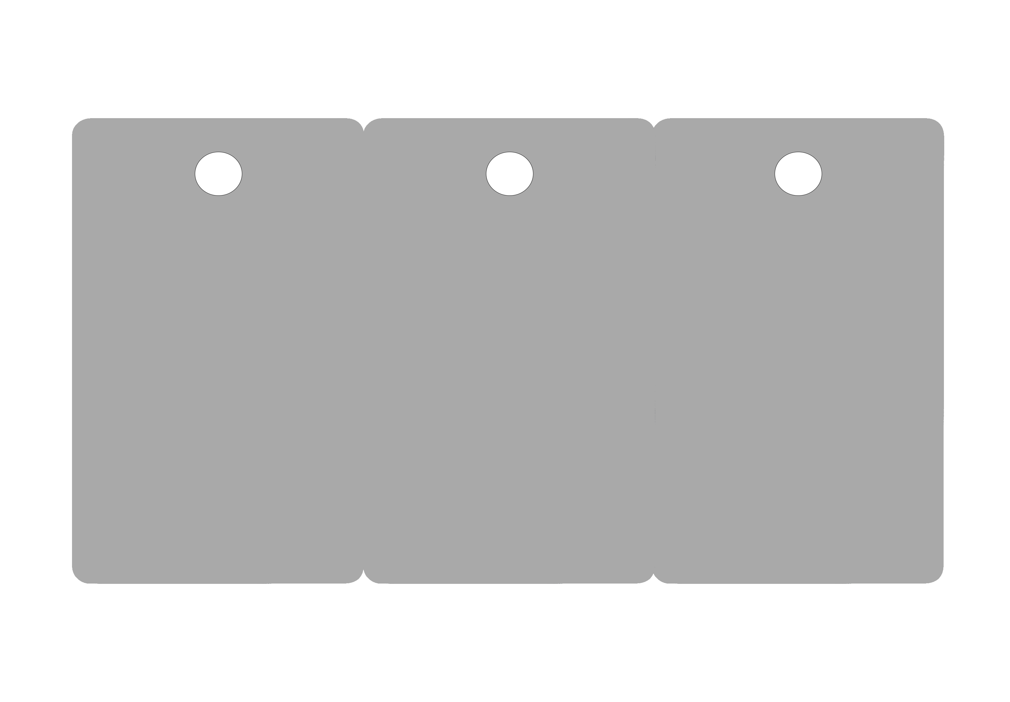 Zebra Premier White PVC Cards with 3-Up Breakaway Key Tags | 30