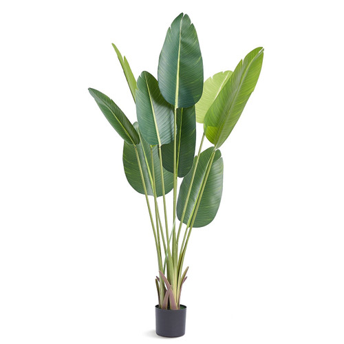 VEVOR Artificial Birds Of Paradise Tree, 5 FT Tall Faux Plant, PE Material & Anti-Tip Tilt Protecti