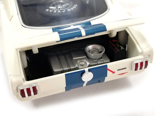 1965 Shelby GT 350R #7 "Stirling Moss" White with Blue Stripes Limited Edition to 516 pieces Worldw