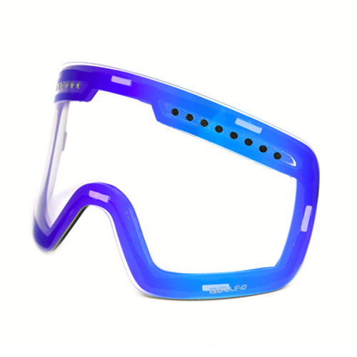 Color: Transparent blue - Ski goggles double ski goggles