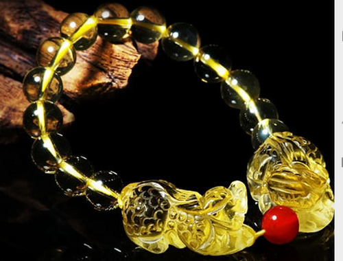 Color: Doubles 12mm - Citrine Bracelet